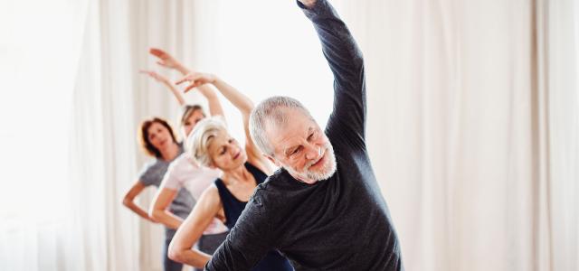 Retirees Doing Yoga